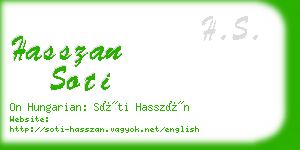 hasszan soti business card